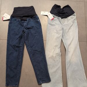 New Many Available! Maternity Blue and Light Blue Jeans Size 6. (+ Other Sizes)